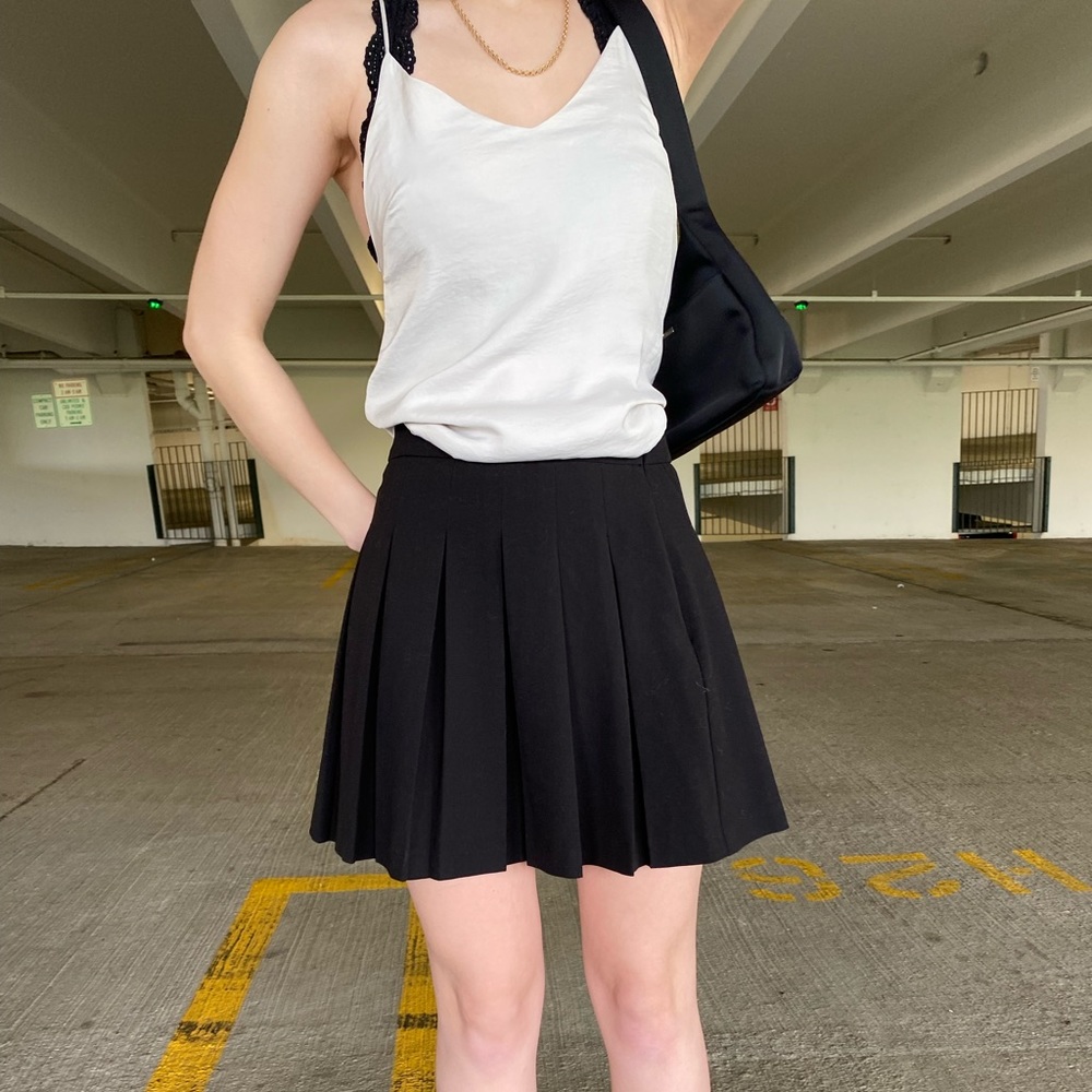 Beige skinny strapped tank top